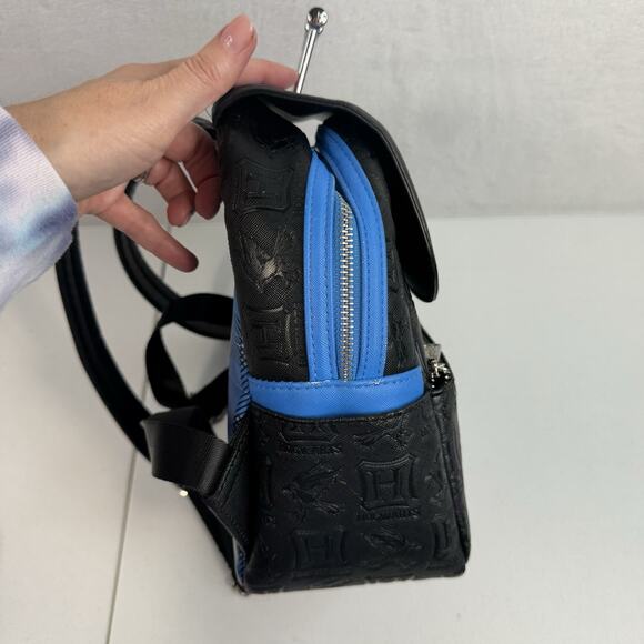 Loungefly Harry Potter Ravenclaw House Plaid‎ Mini Backpack Bag Vegan Leather main image 16